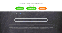 Desktop Screenshot of dark-city.com